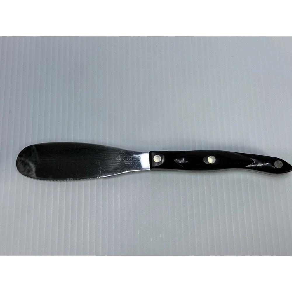 CUTCO Classic 1768 KN Spatula Spreader Serrated Knife Dark Brown Handle USA